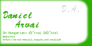 daniel arvai business card